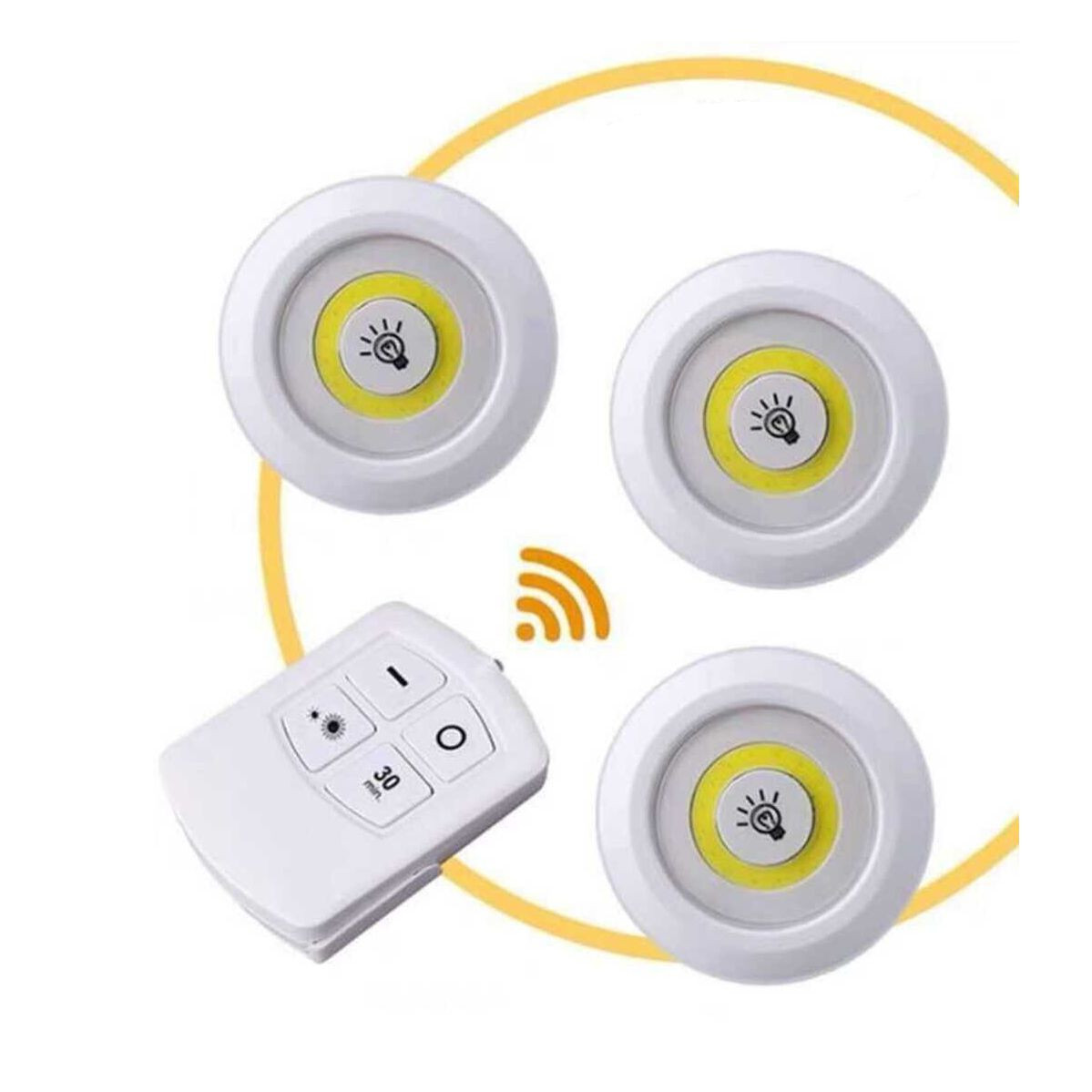 Miniatura 8 de Lampara Luz Led set por 3 con Control